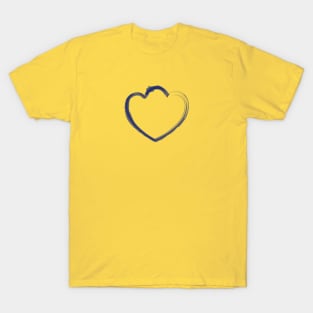 Mutant Heart Navy Blue T-Shirt